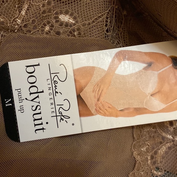 Rene rofe lingerie bodysuit push-up medium tan color - Picture 7 of 9